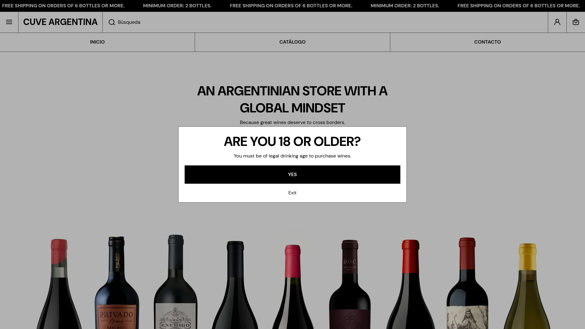 website screenshot of https://cuve.com.ar/