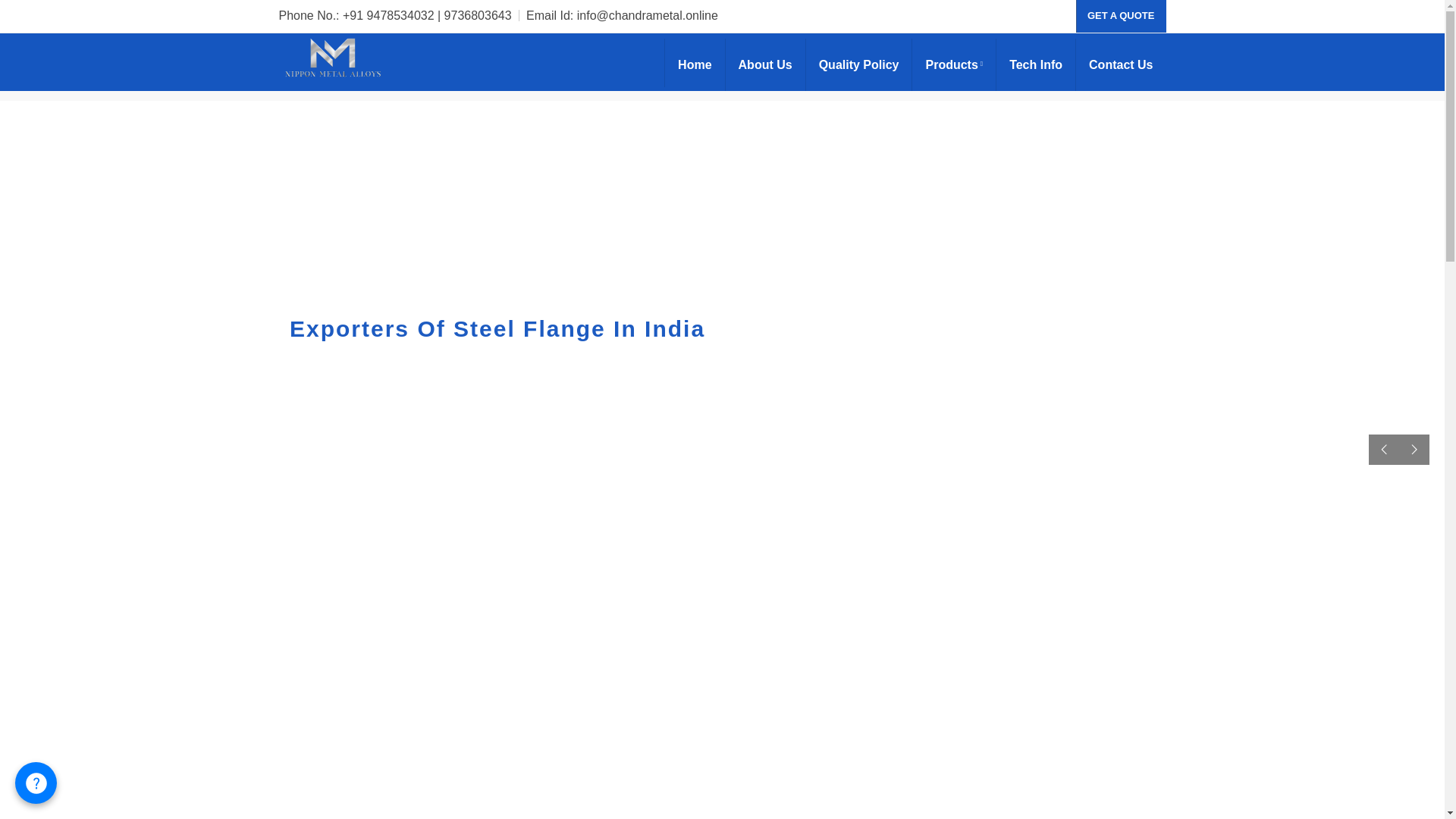 website screenshot of https://chandrametal.online/