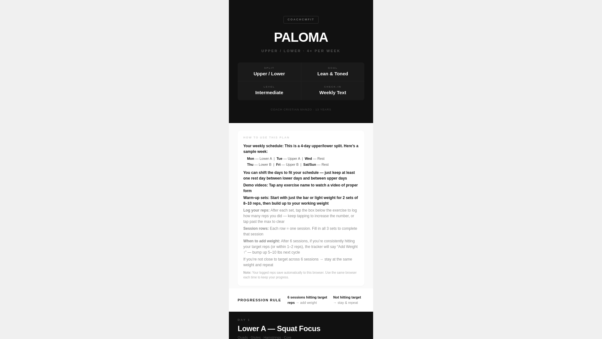 website screenshot of https://paloma-coachcmfit.pages.dev/