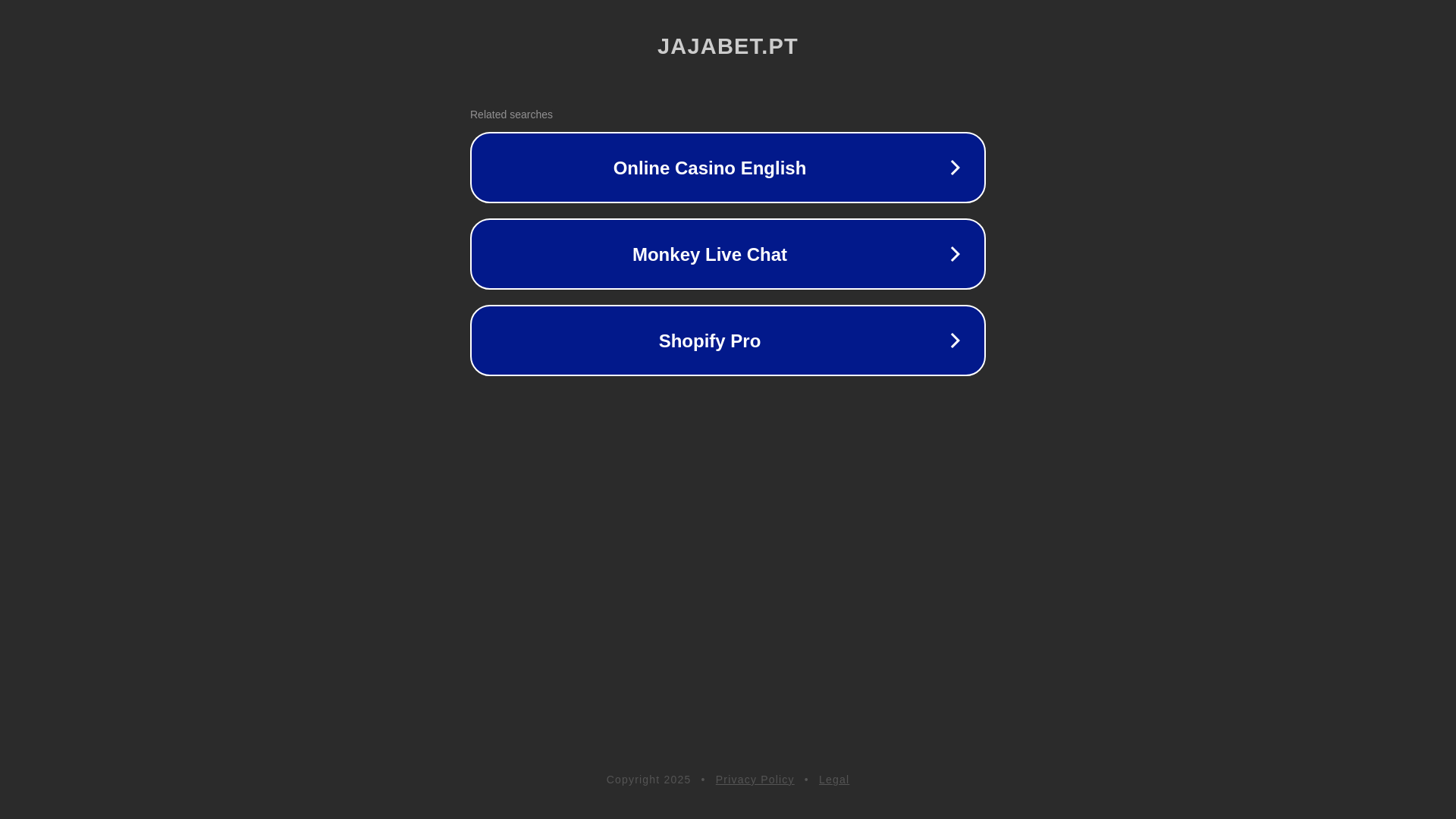 website screenshot of https://jajabet.pt/