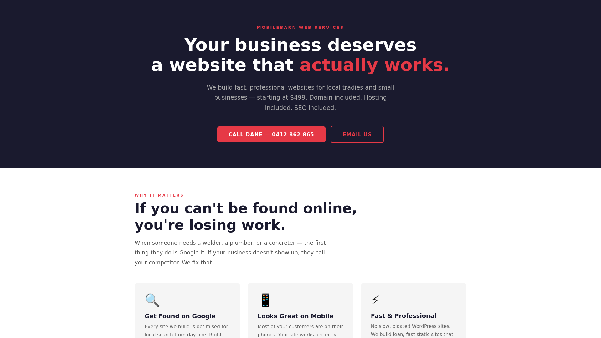 website screenshot of https://mobilebarn-websites.pages.dev/