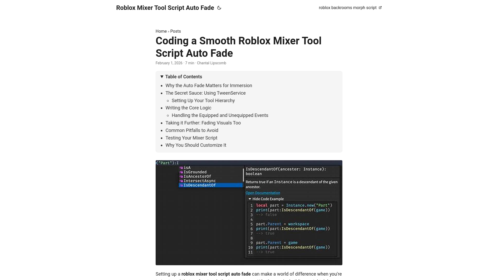 website screenshot of https://roblox-mixer-tool-script-auto-fade.pages.dev/