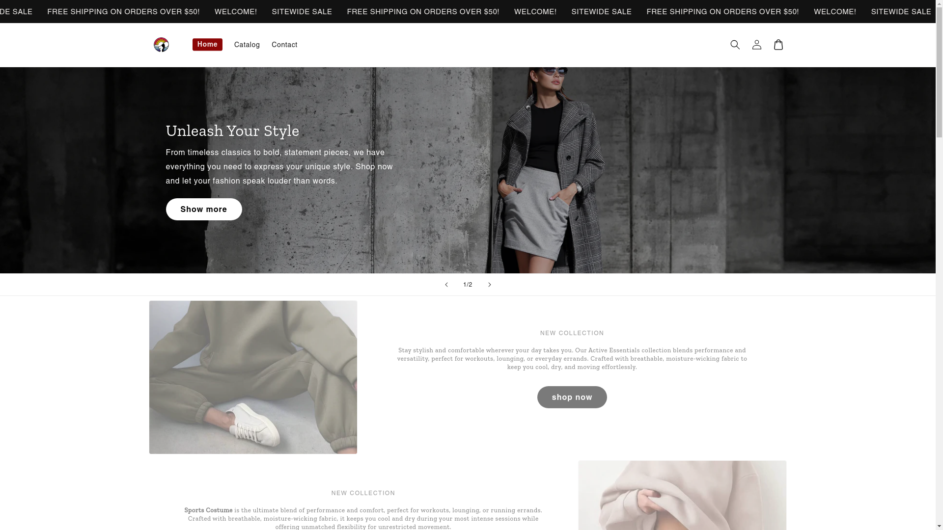 website screenshot of https://itafashion.store/