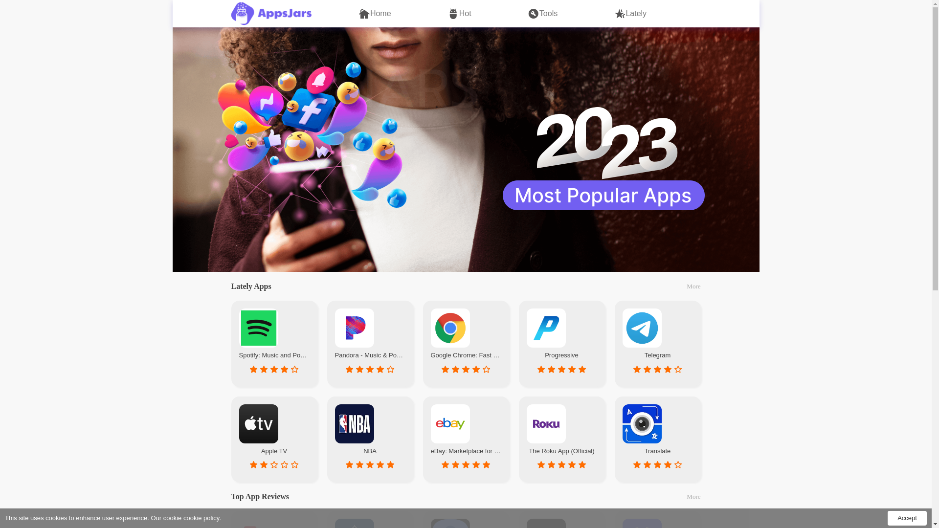 website screenshot of https://appsjars-com.pages.dev/