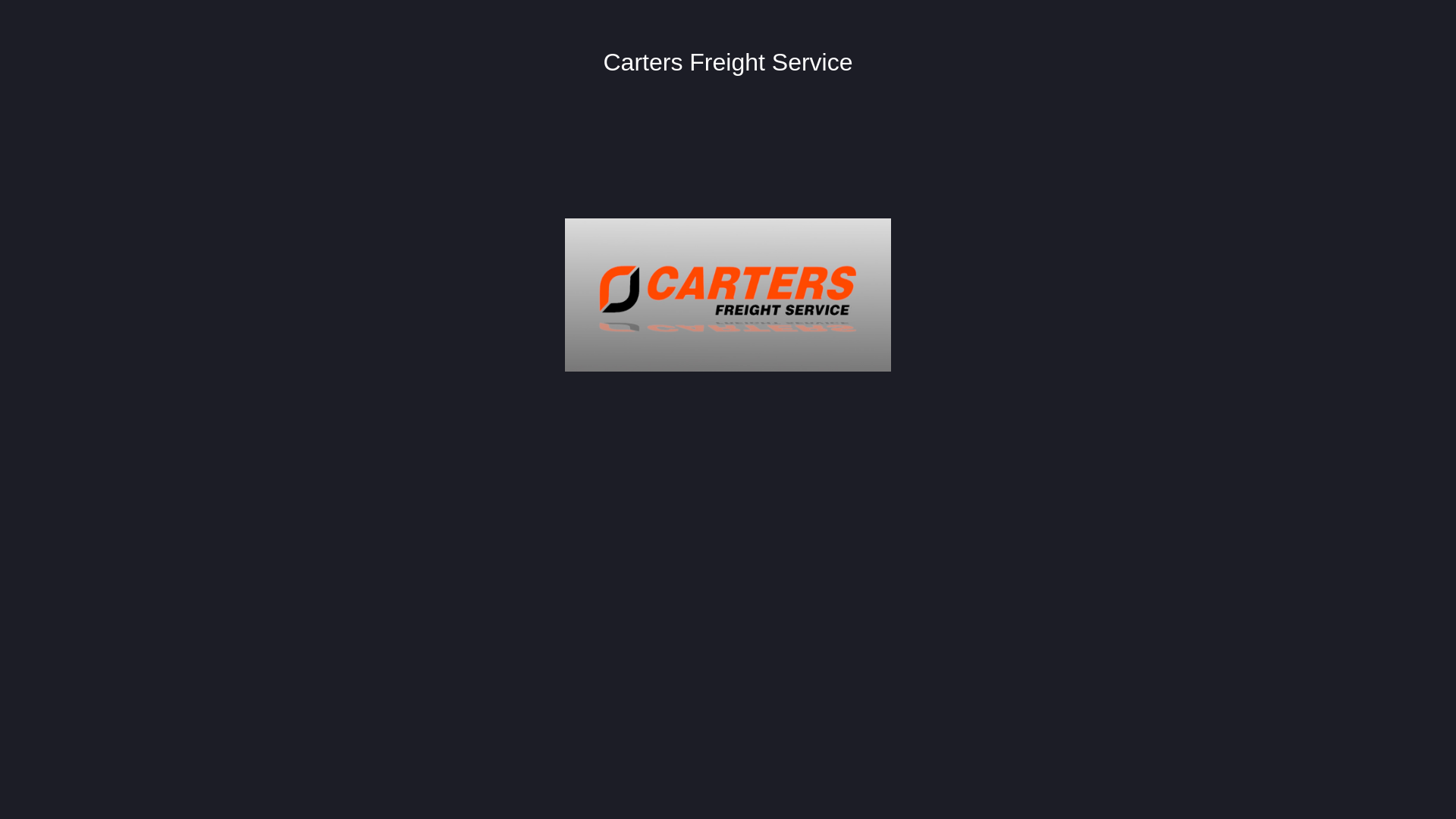website screenshot of https://cartersfreightservice.online/