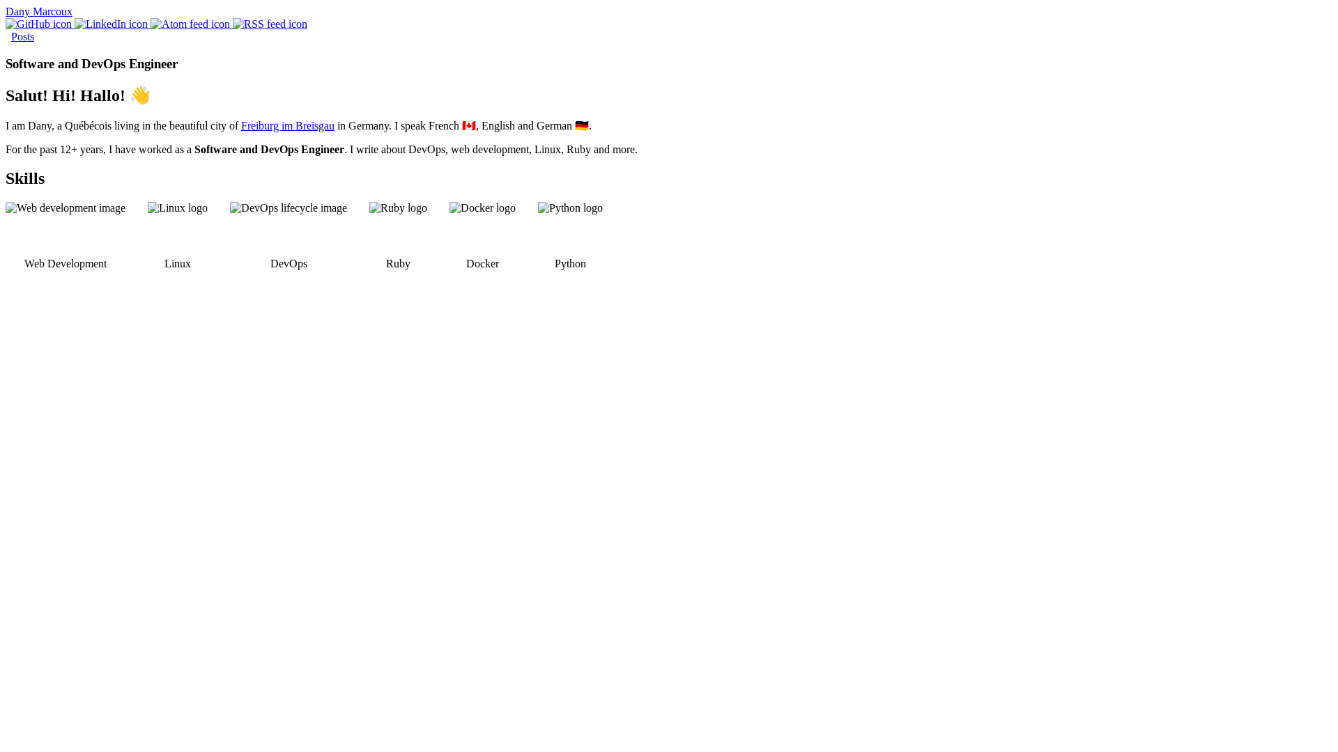 website screenshot of https://dmarcoux-com.pages.dev/