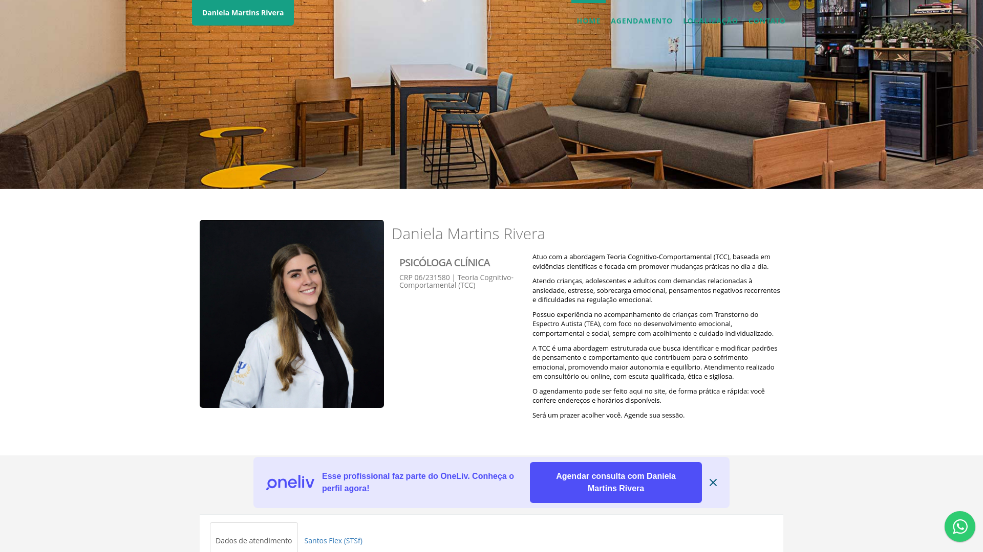 website screenshot of https://danielamrivera.com.br/