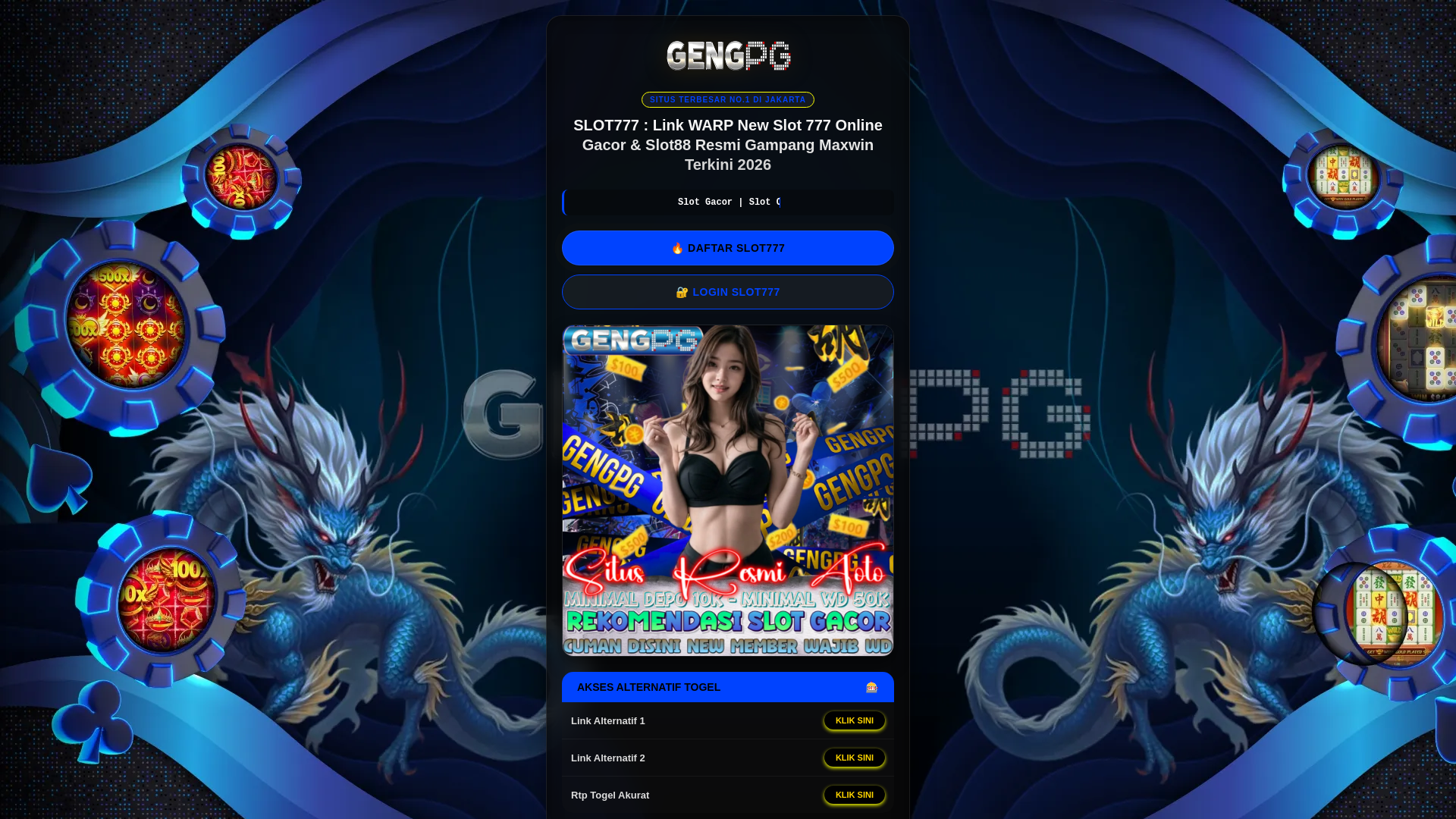 website screenshot of https://dukun-sakti-slot777.pages.dev/