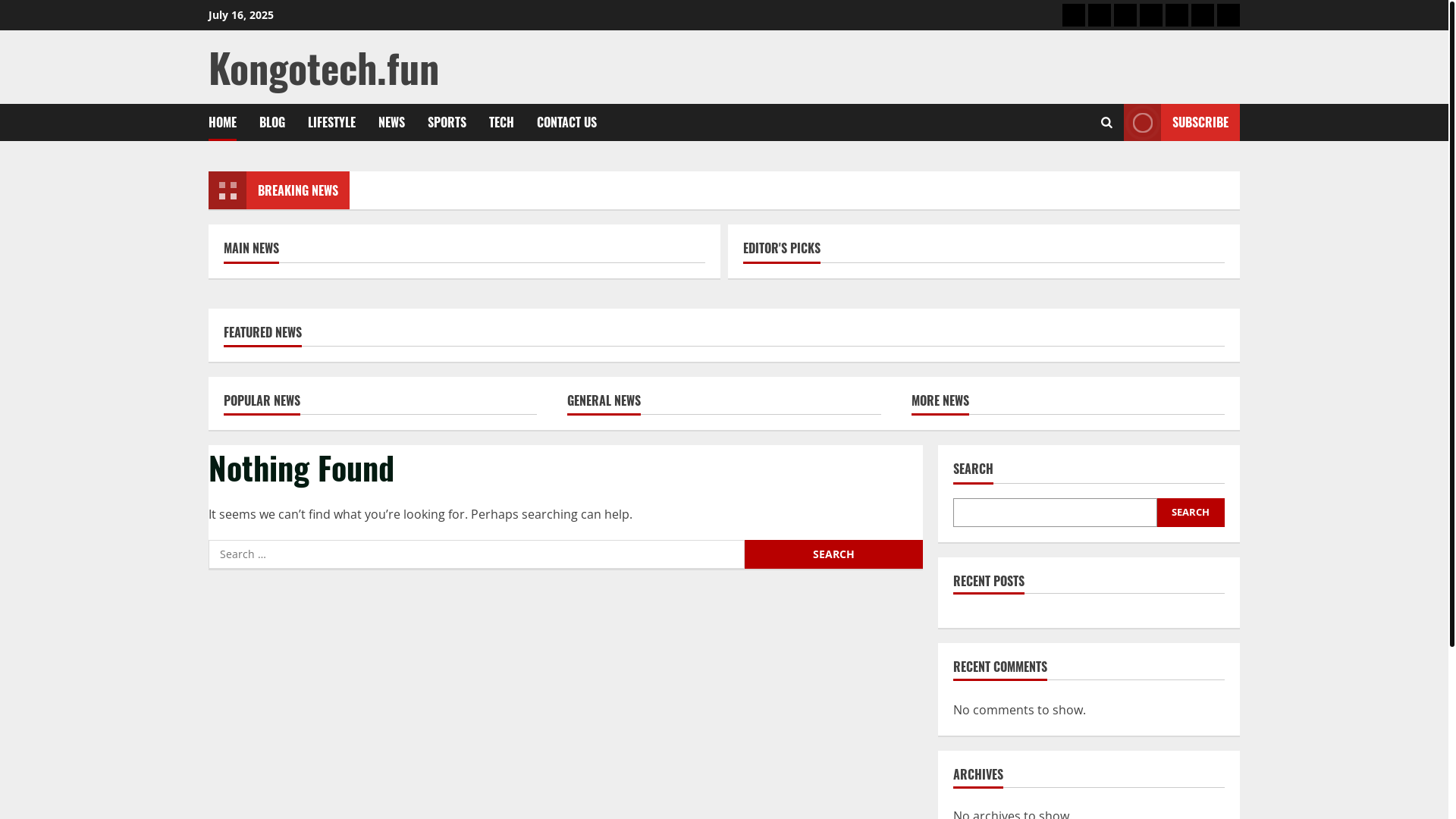 website screenshot of https://kongotech.fun/
