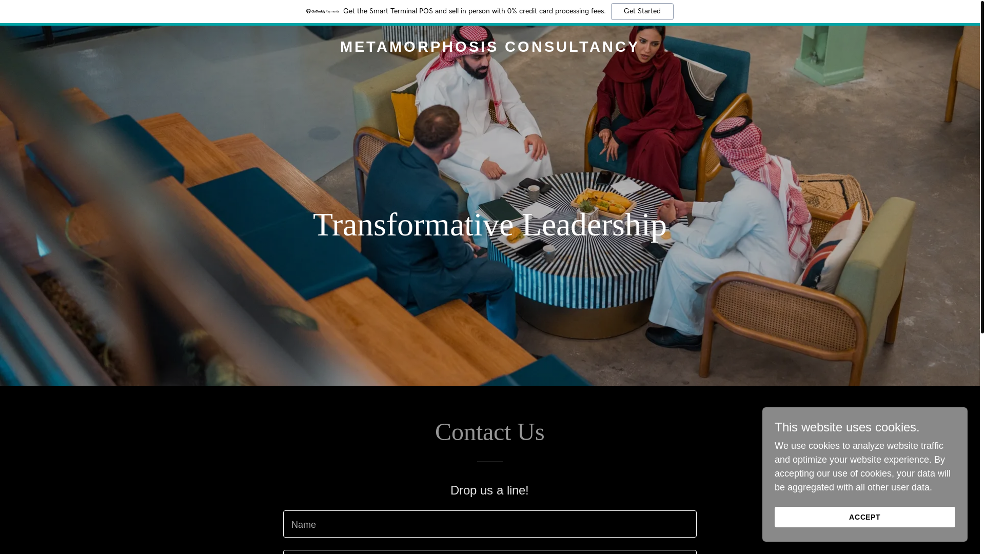 website screenshot of https://metamorphosisconsultancy.com