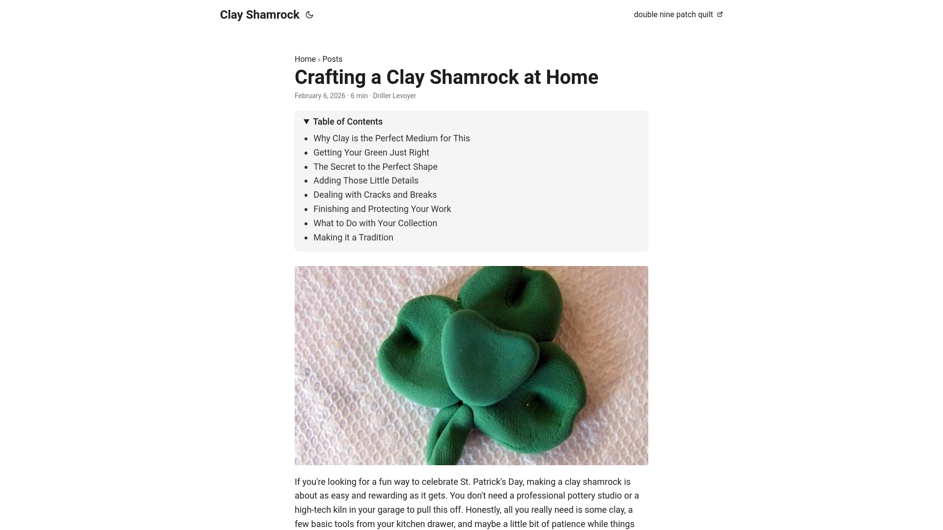 website screenshot of https://clay-shamrock.pages.dev/