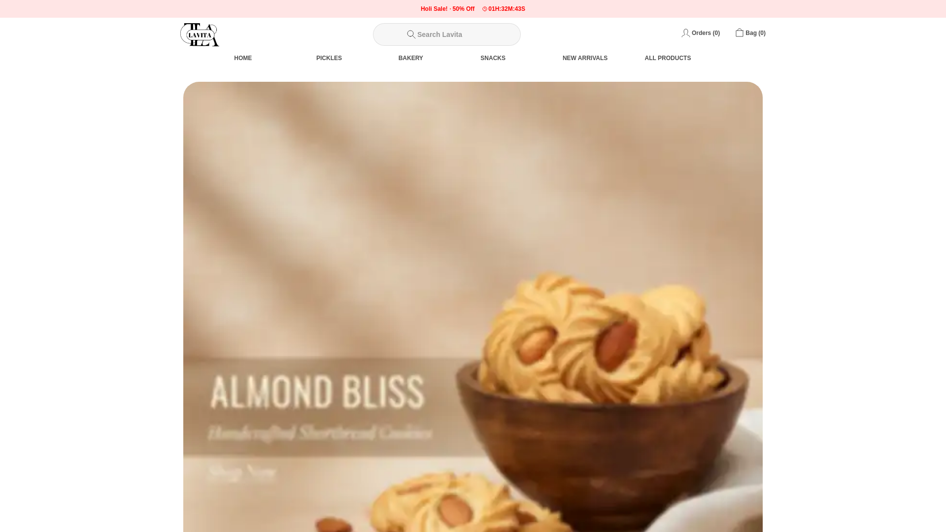 website screenshot of https://lavitafood.in/