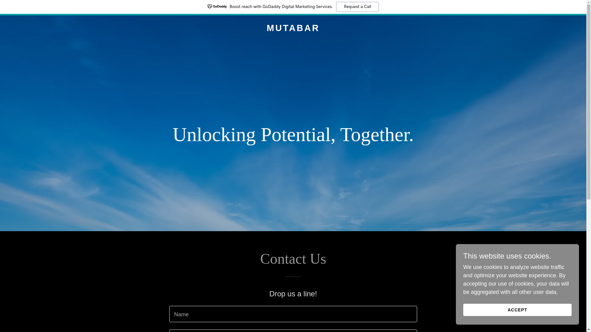 website screenshot of https://mutabarhk.com/