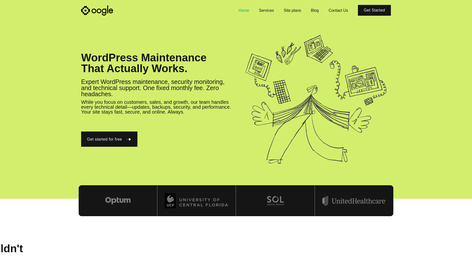 website screenshot of https://oogle.com/