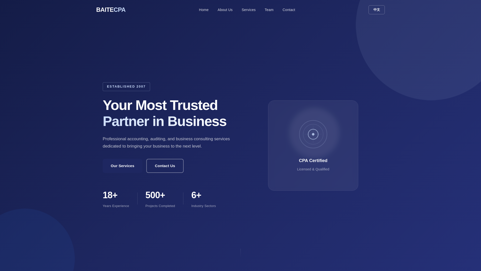 website screenshot of https://baitecpa.com