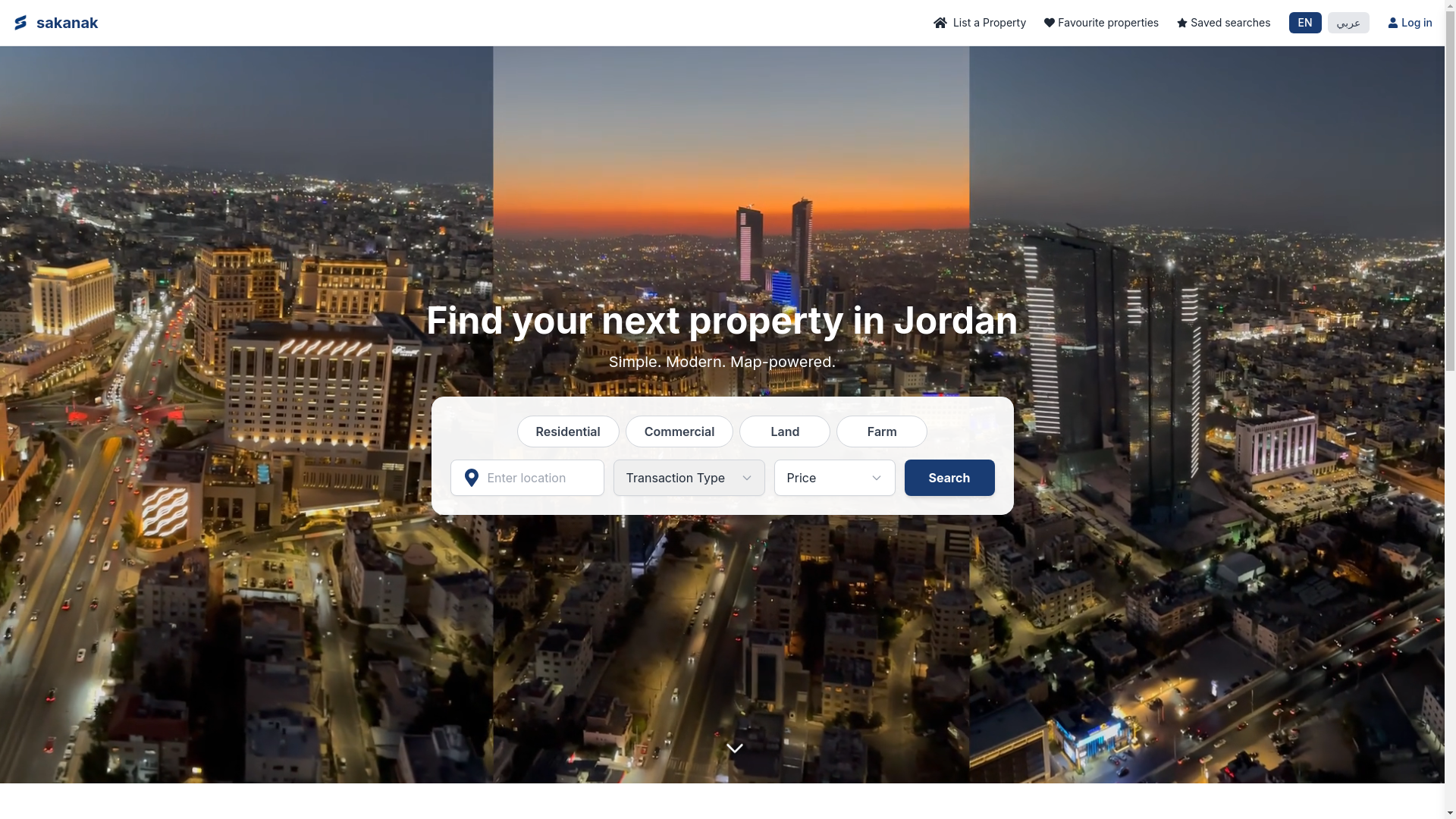 website screenshot of https://sakanak.me/