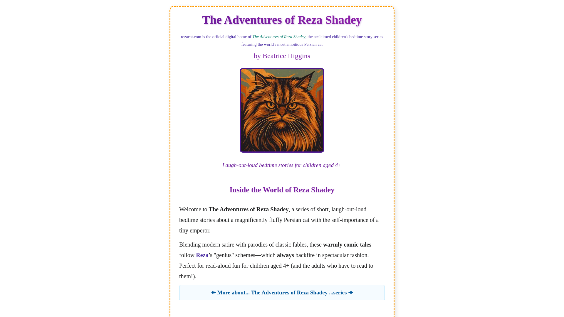 website screenshot of https://rezacat.com/