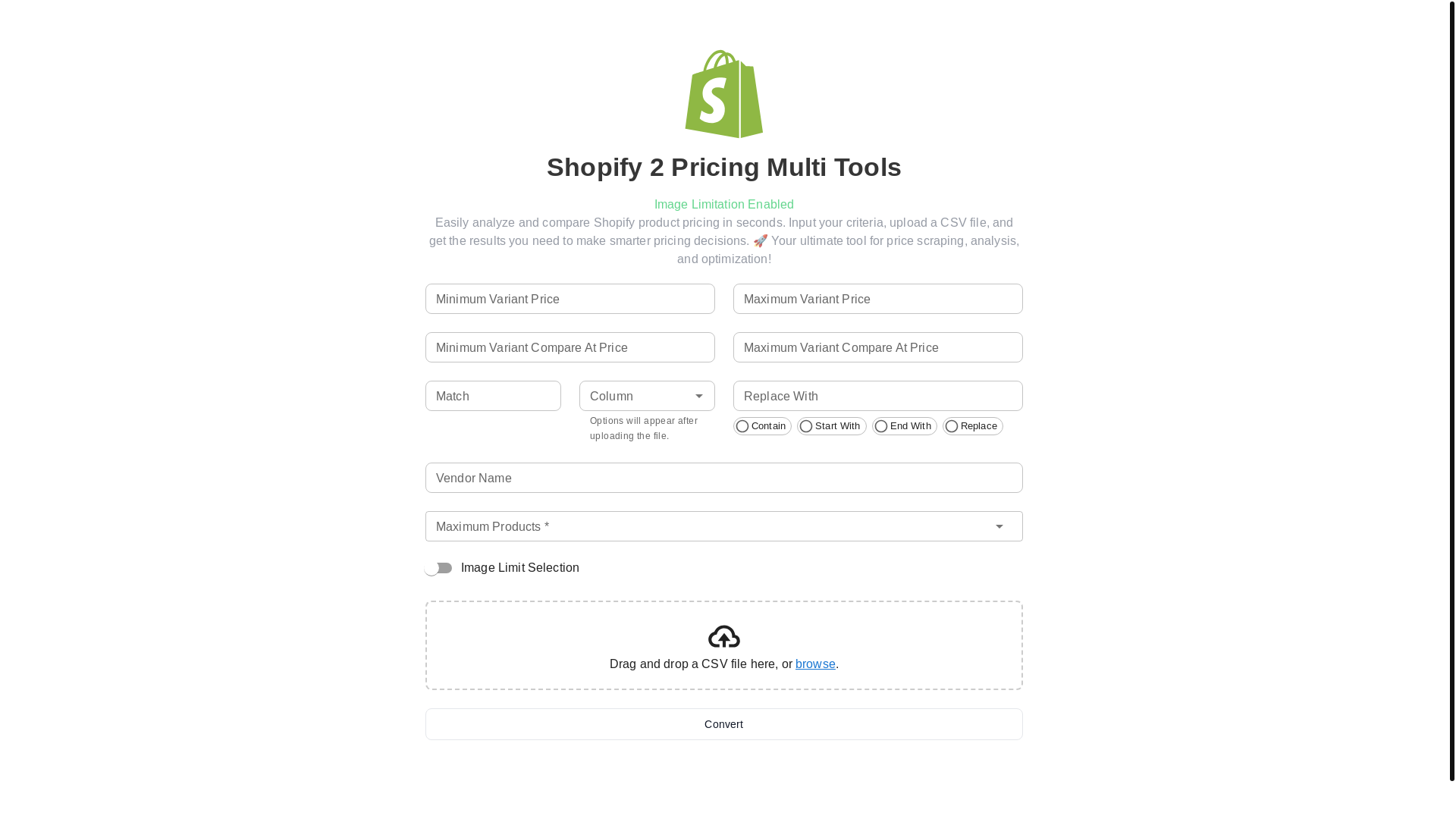 website screenshot of https://shopifyimagelimit.pages.dev/