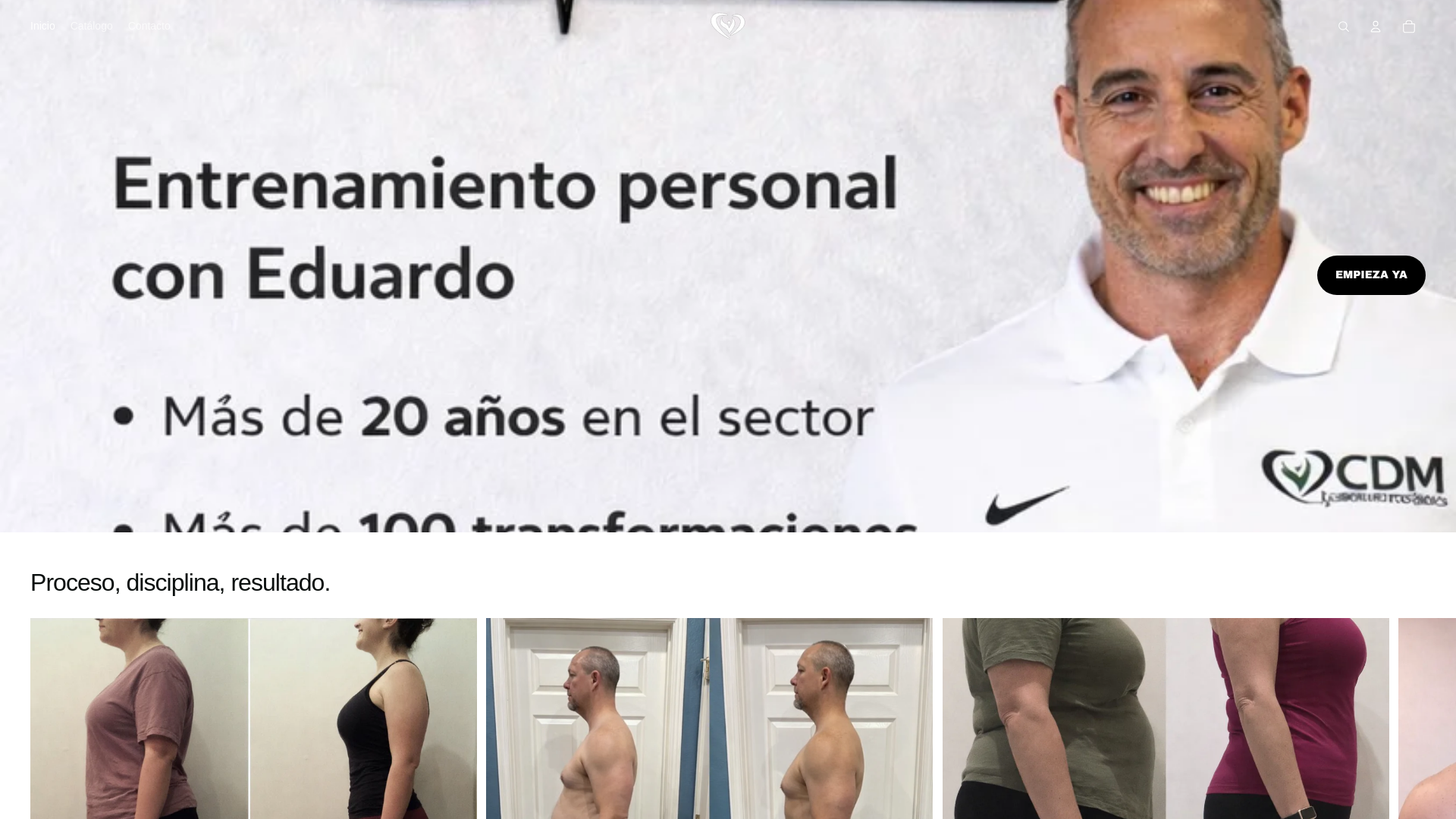 website screenshot of https://centrodeportivomonzon.es/