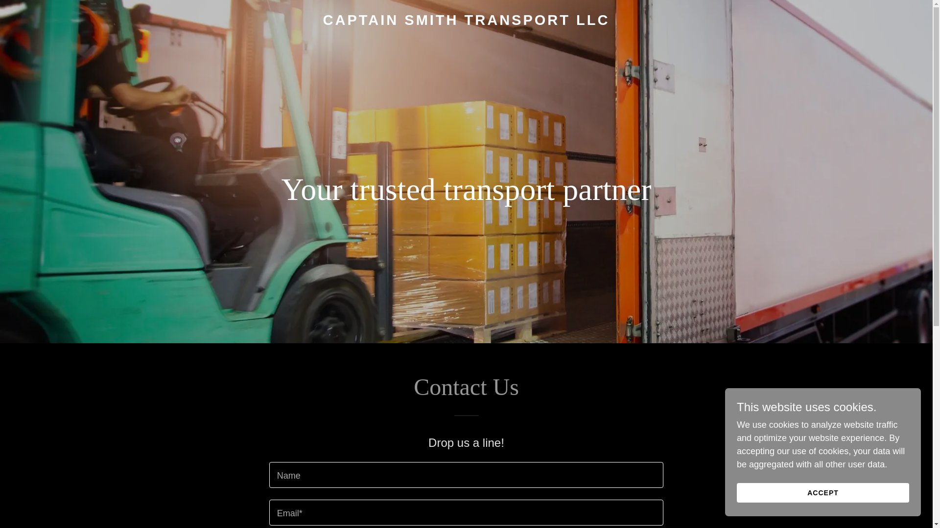 website screenshot of https://captainsmithtransportllc.org/