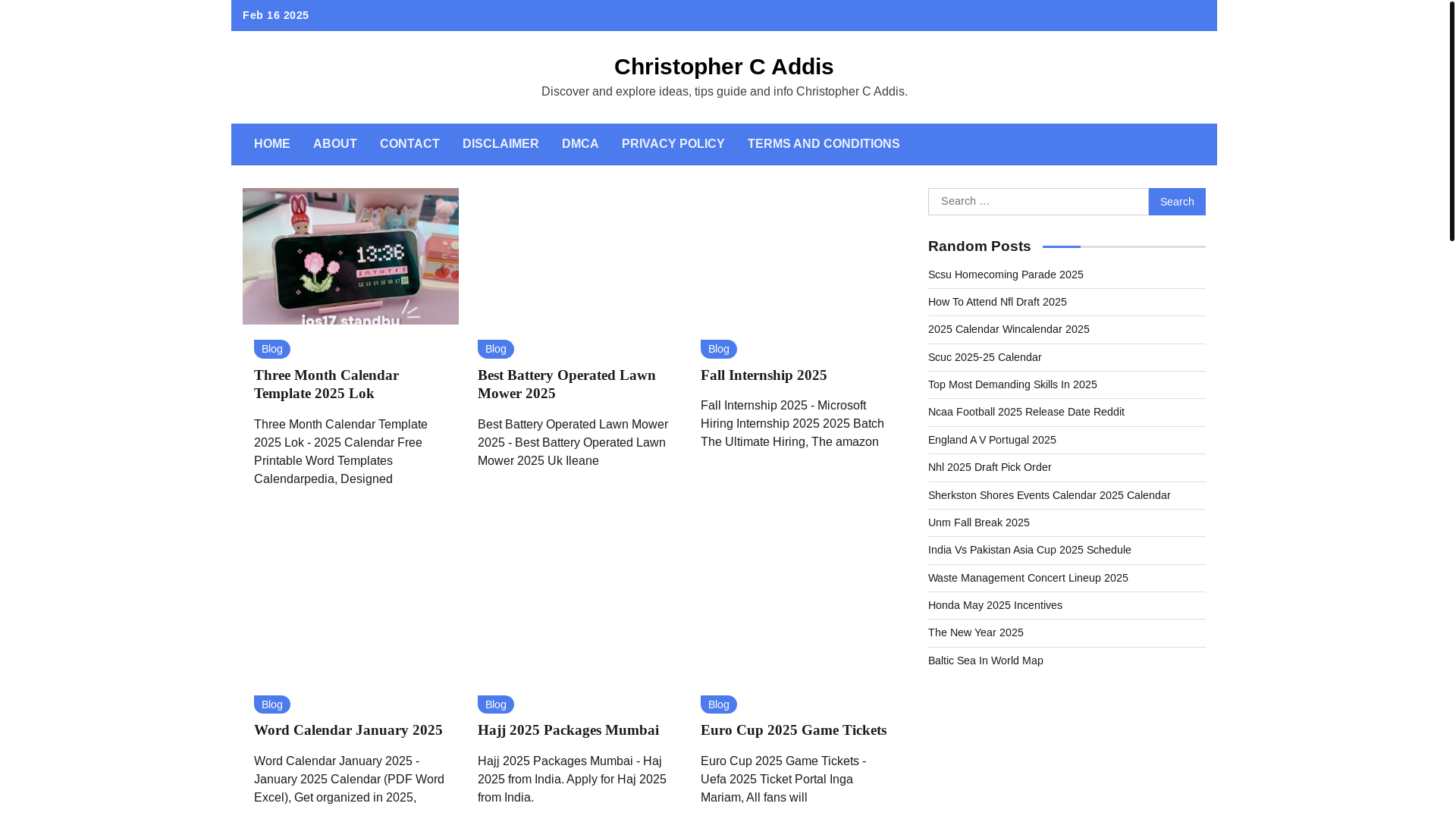website screenshot of https://christophercaddis.pages.dev/