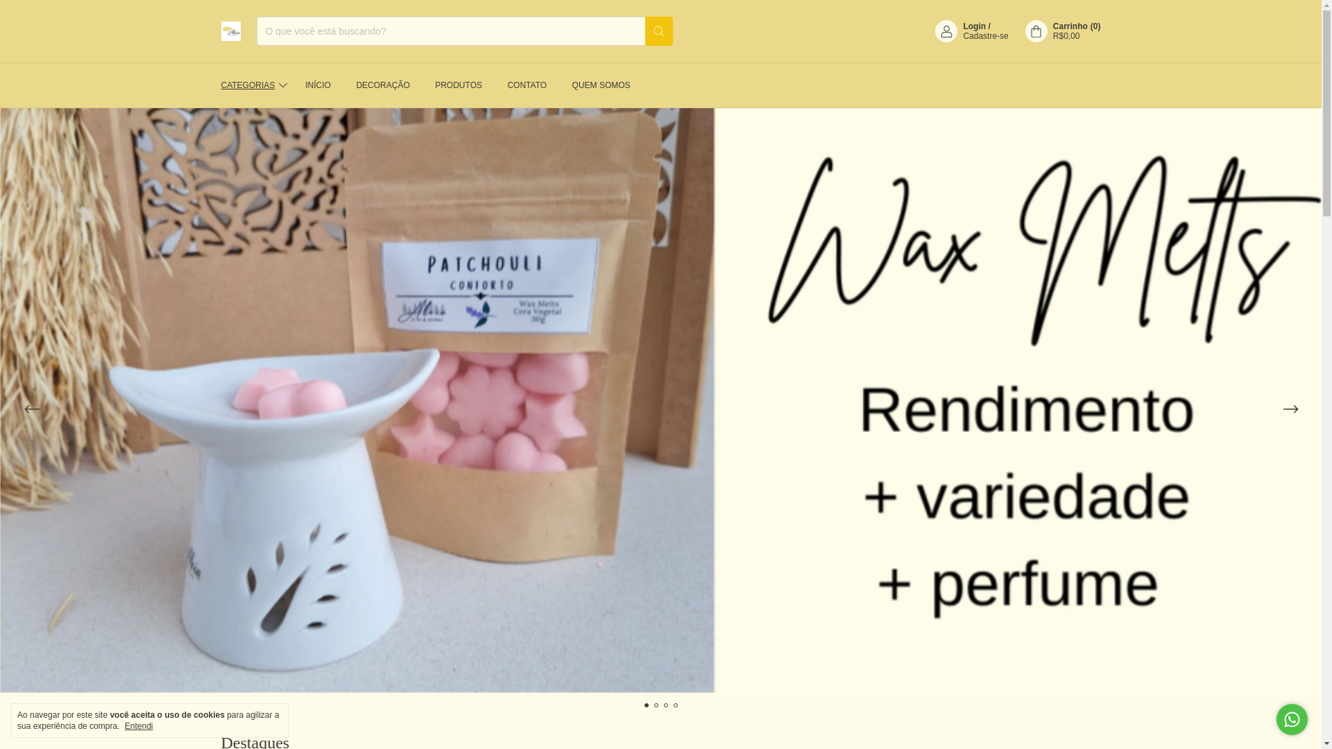 website screenshot of https://aleiavelas.com.br/