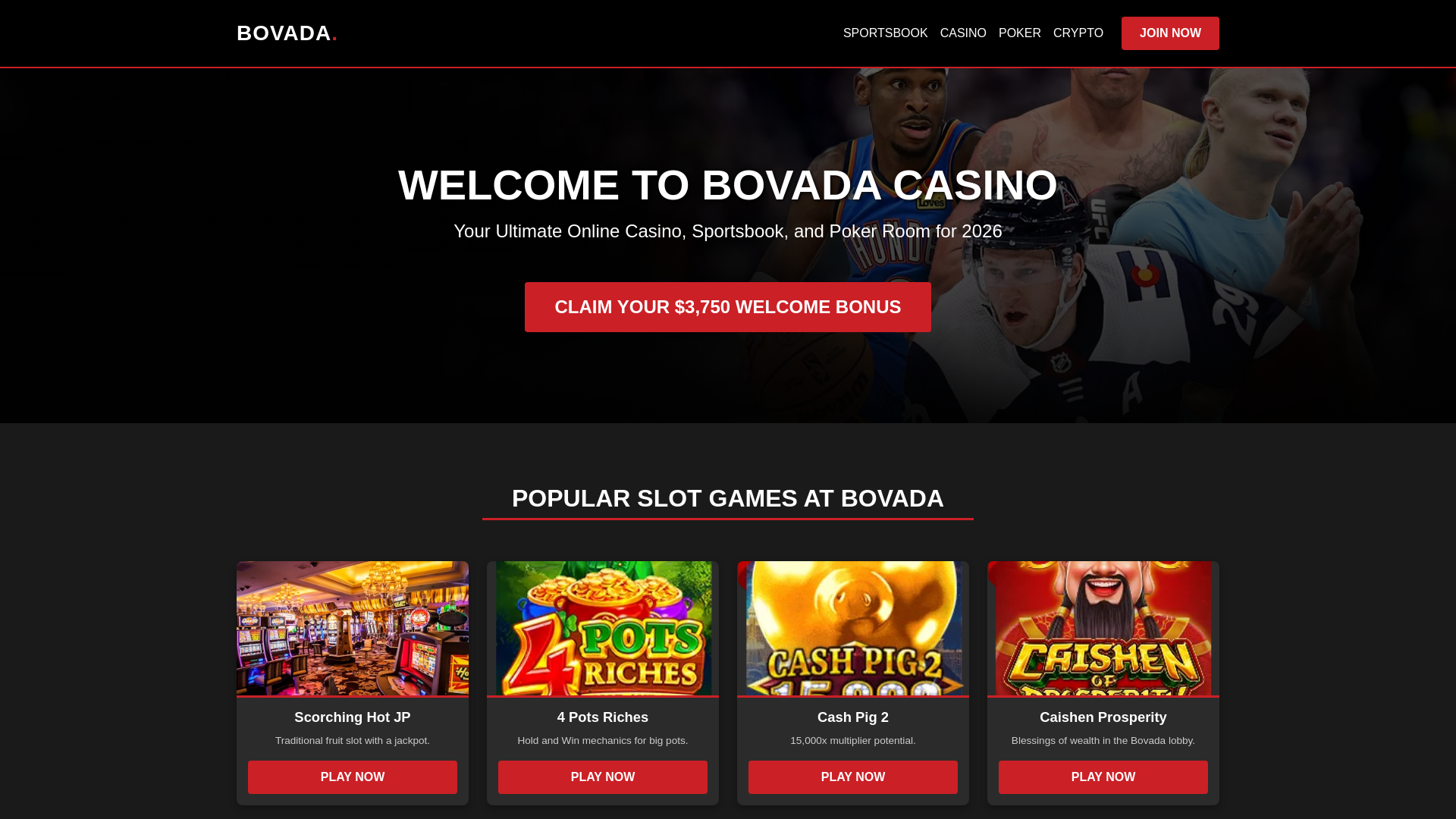 website screenshot of https://bovada-en-us.com/
