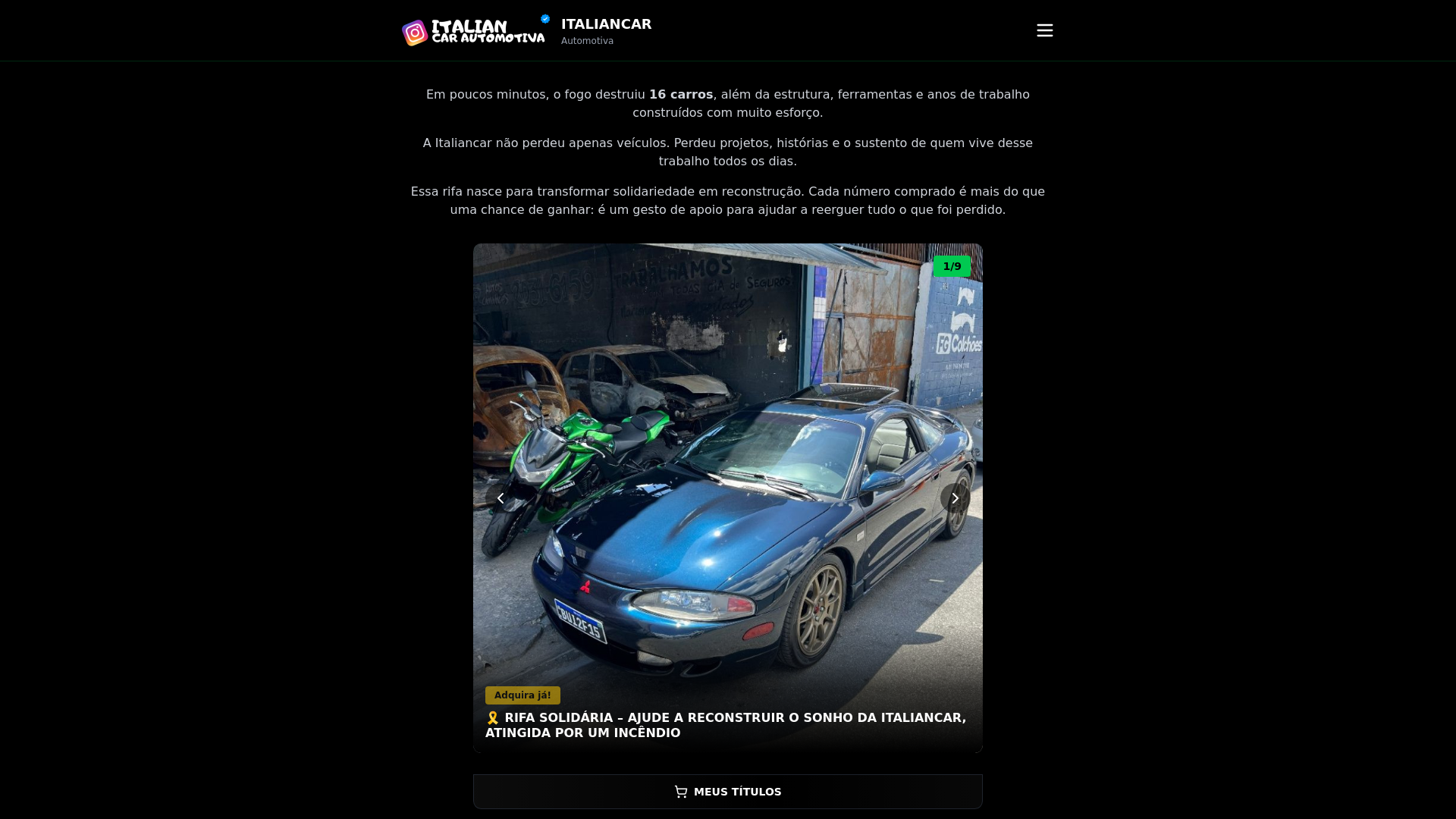 website screenshot of https://italiano-recomecar.site/