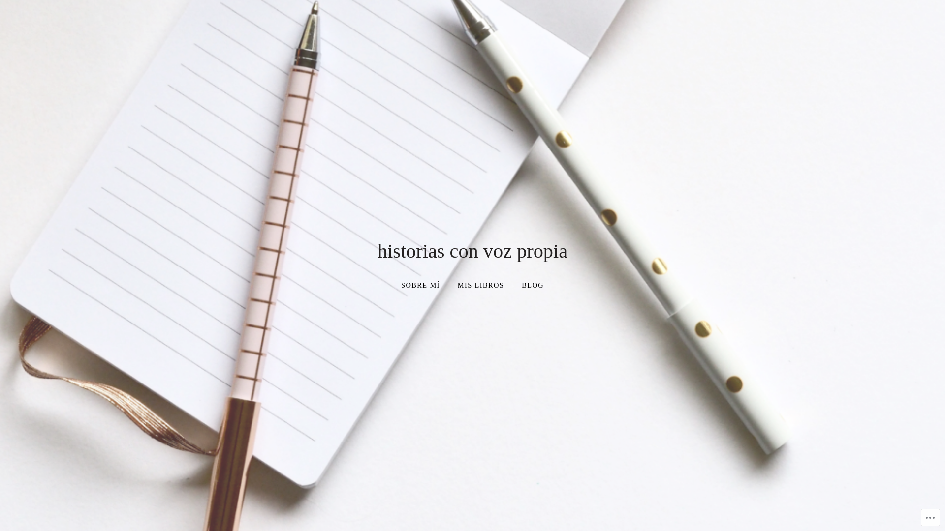 website screenshot of https://historiasconvozpropia.blog/