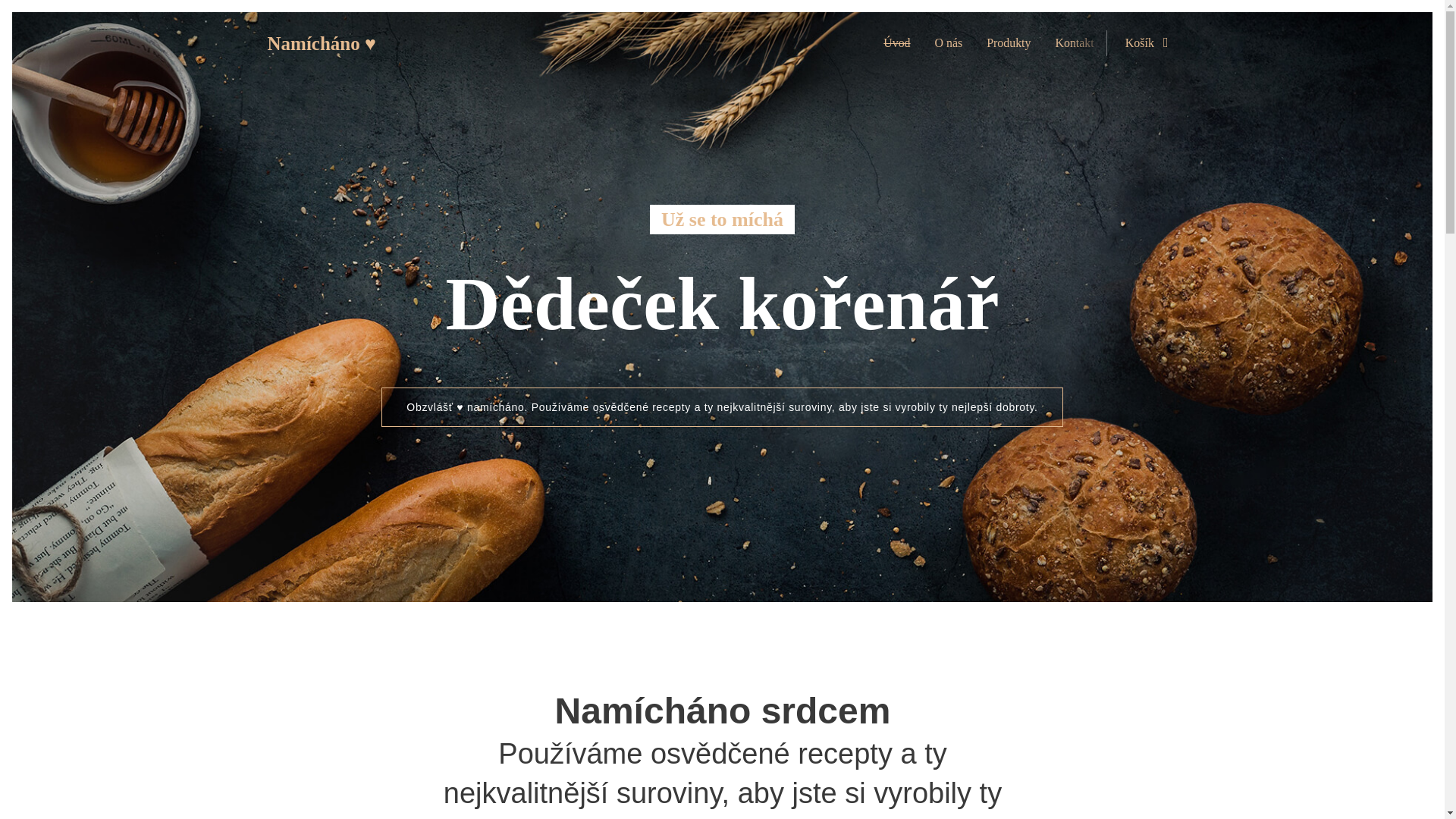 website screenshot of https://dedecek-korenar.cz/