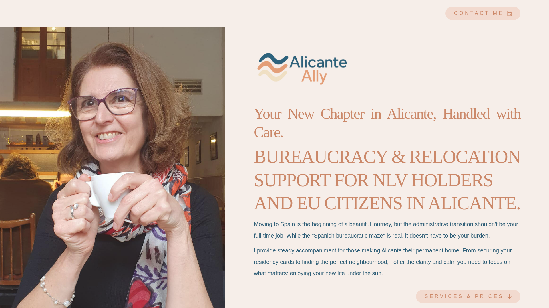 website screenshot of https://alicanteally.com