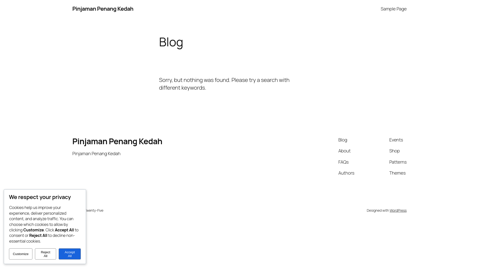 website screenshot of https://pinjamanpenangkedah.com/