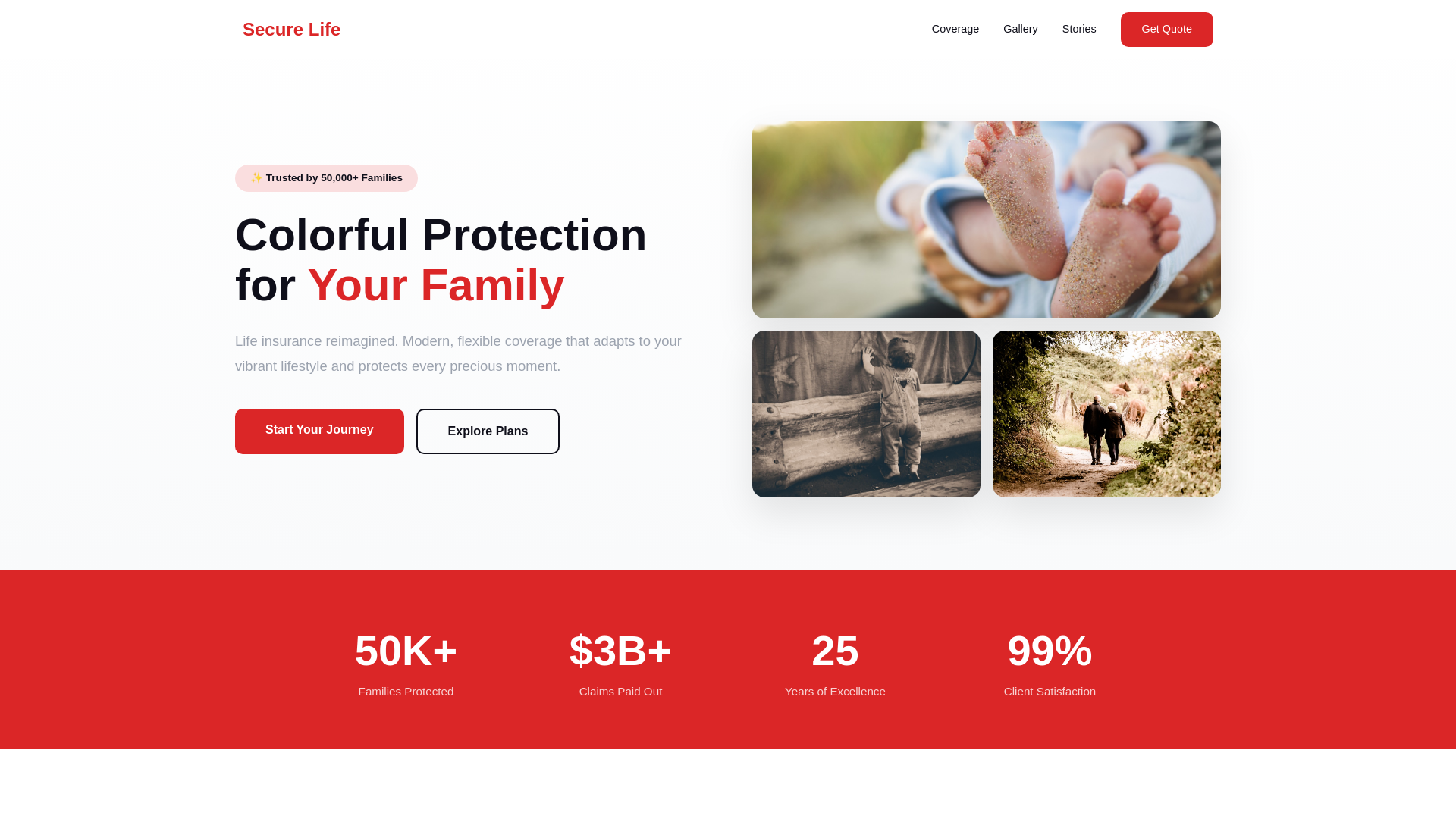 website screenshot of https://rjmarinsecurelife.com/