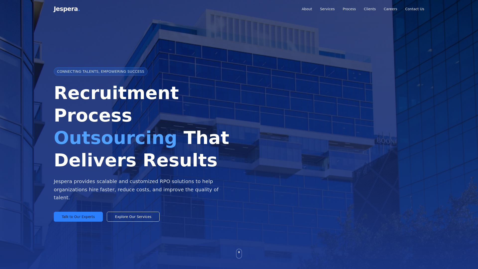 website screenshot of https://jespera.tech