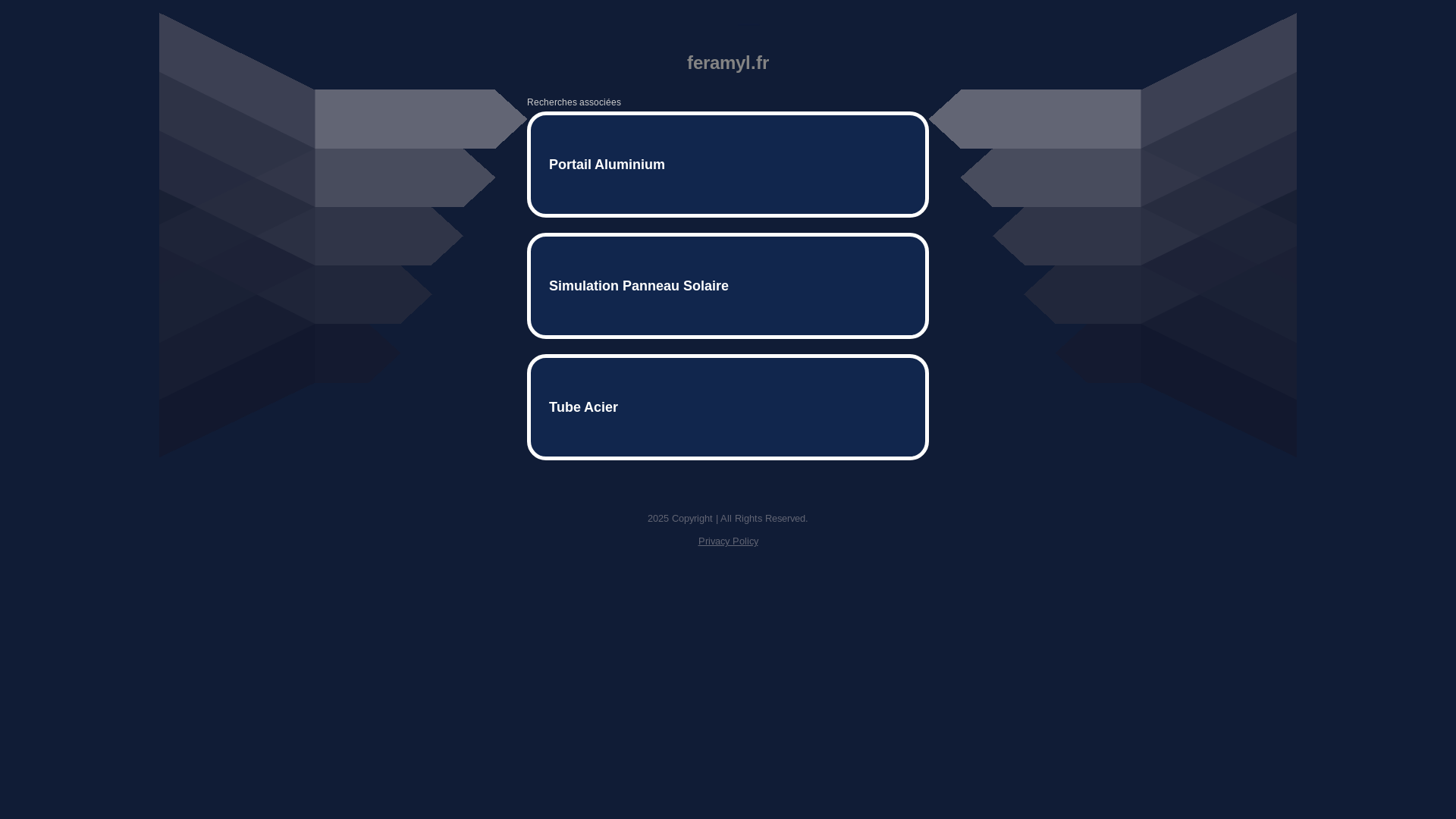 website screenshot of https://feramyl.fr/