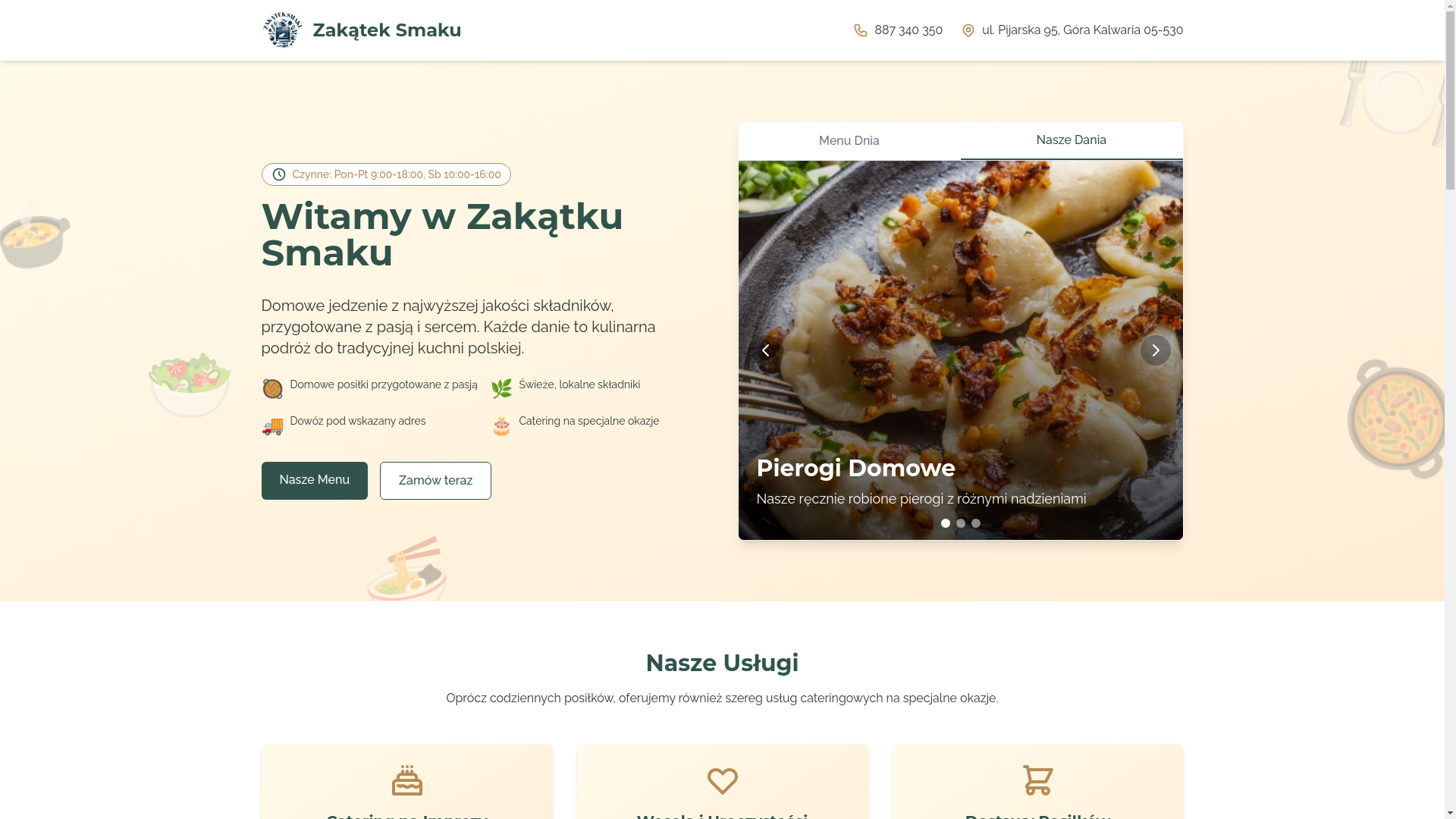 website screenshot of https://zakatek-smaku.pages.dev/