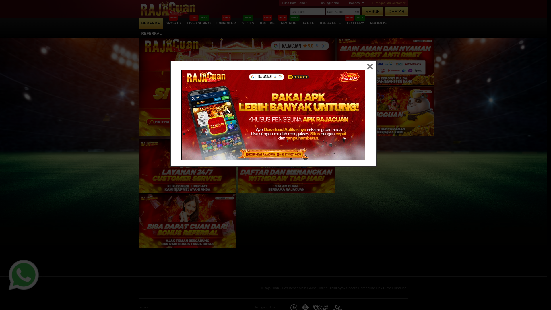 website screenshot of https://rjcvip.pro/