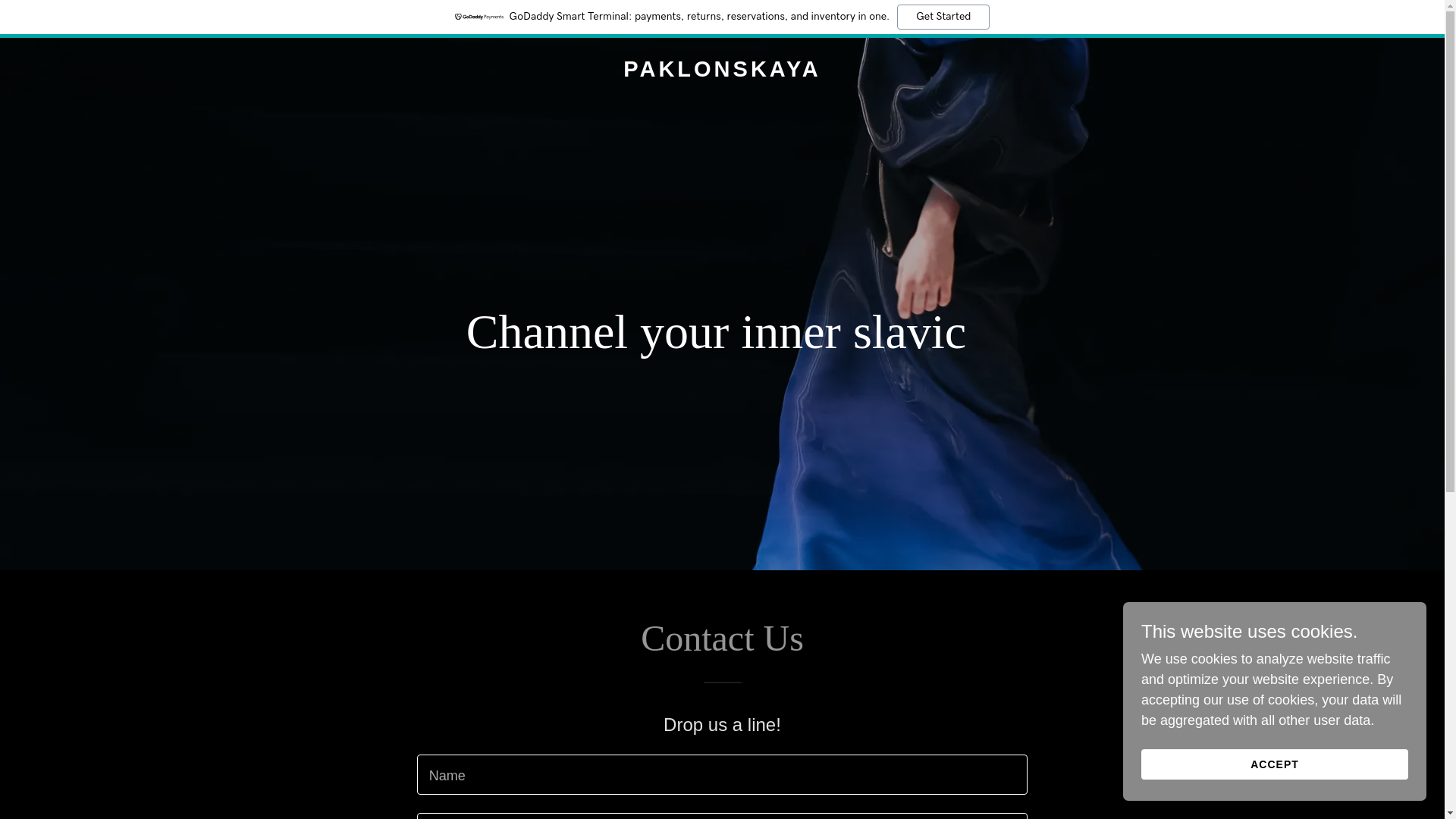 website screenshot of https://paklonskaya.com/