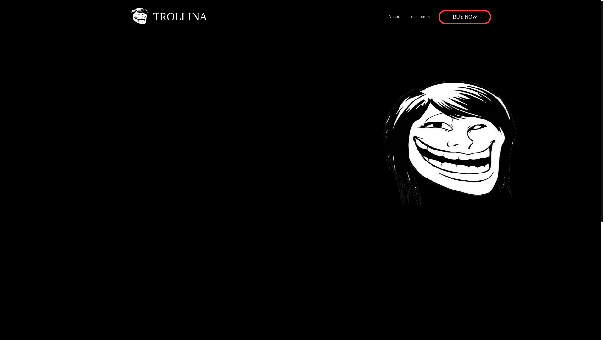 website screenshot of https://trollinatoken.fun/