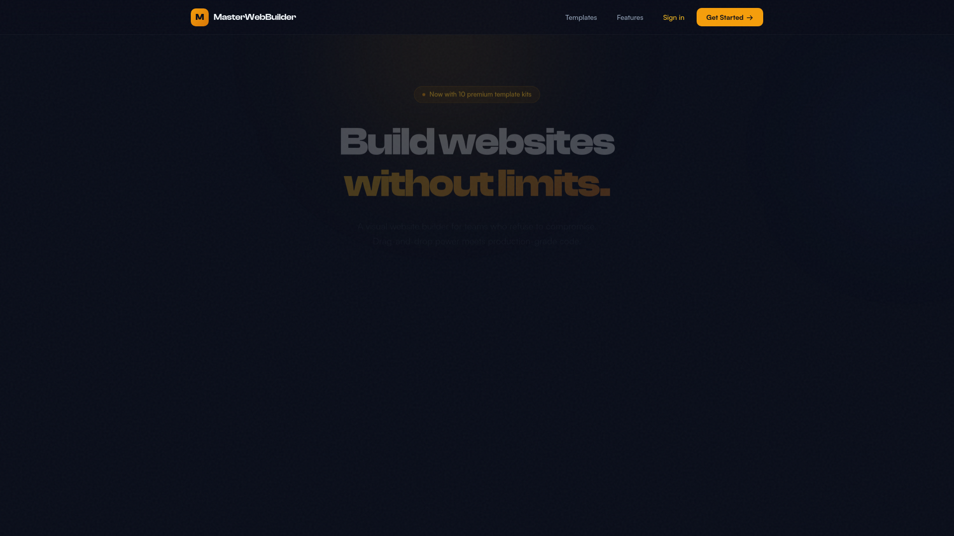 website screenshot of https://masterwebbuilder.pages.dev/
