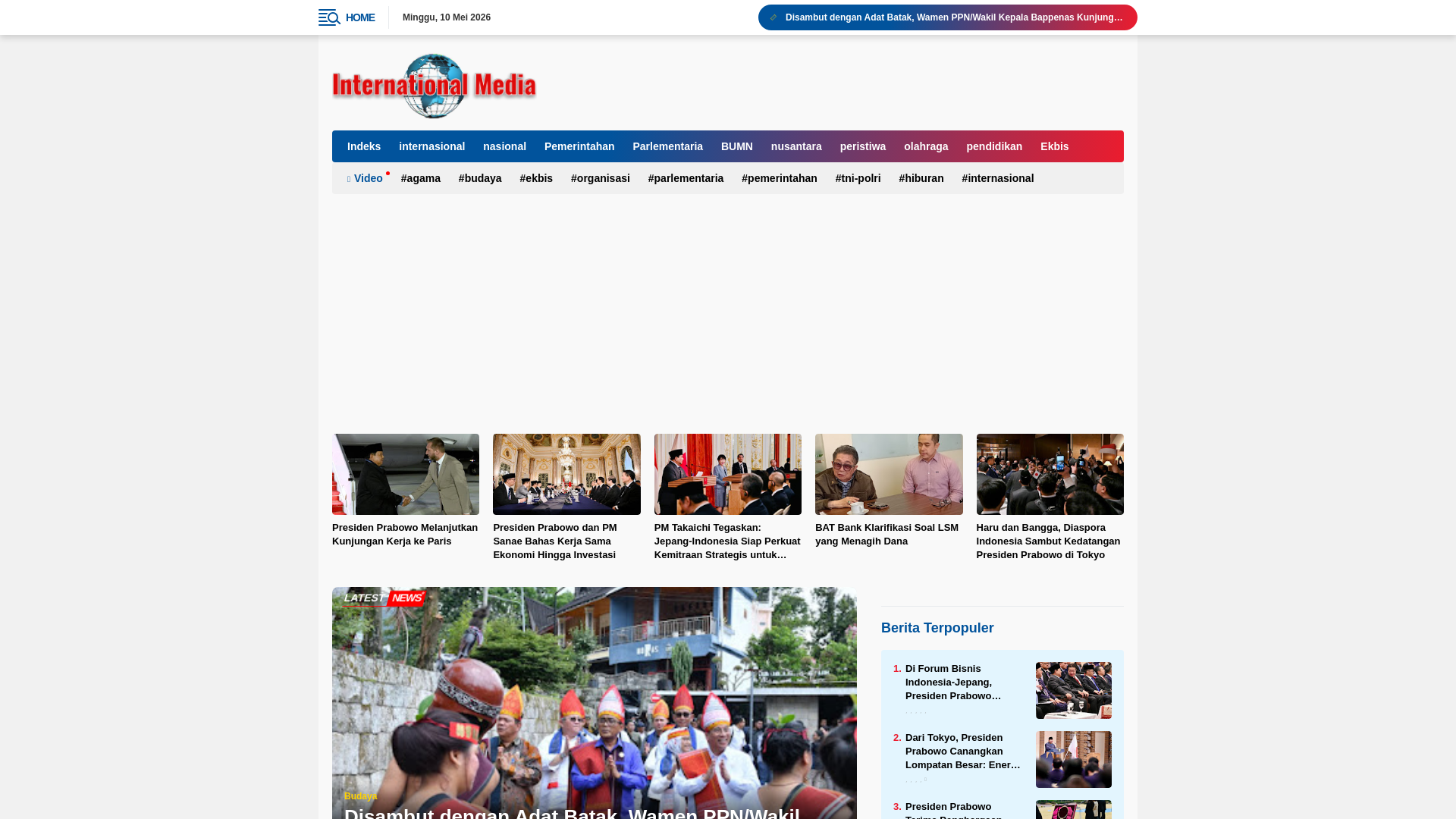 website screenshot of https://internationalmedia.id