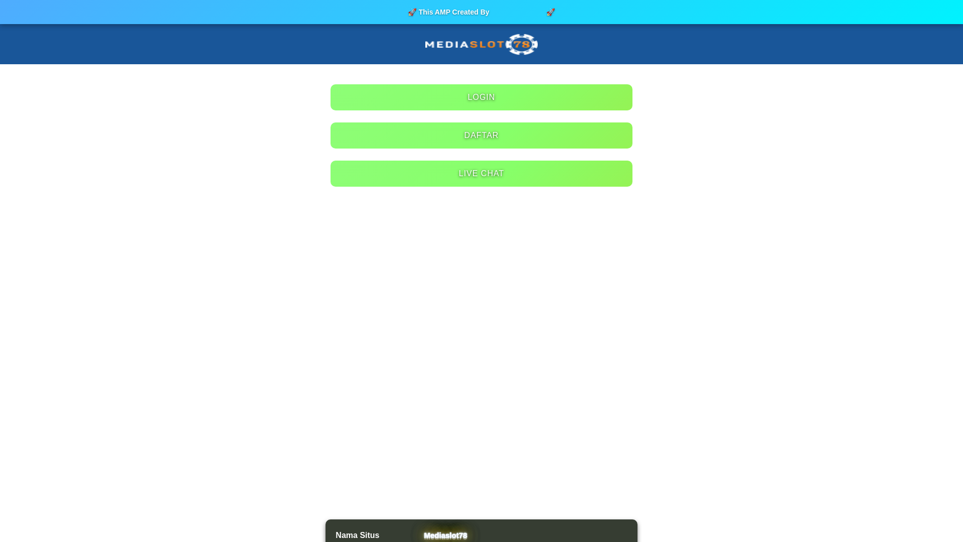 website screenshot of https://mediaslot78-login.pages.dev/