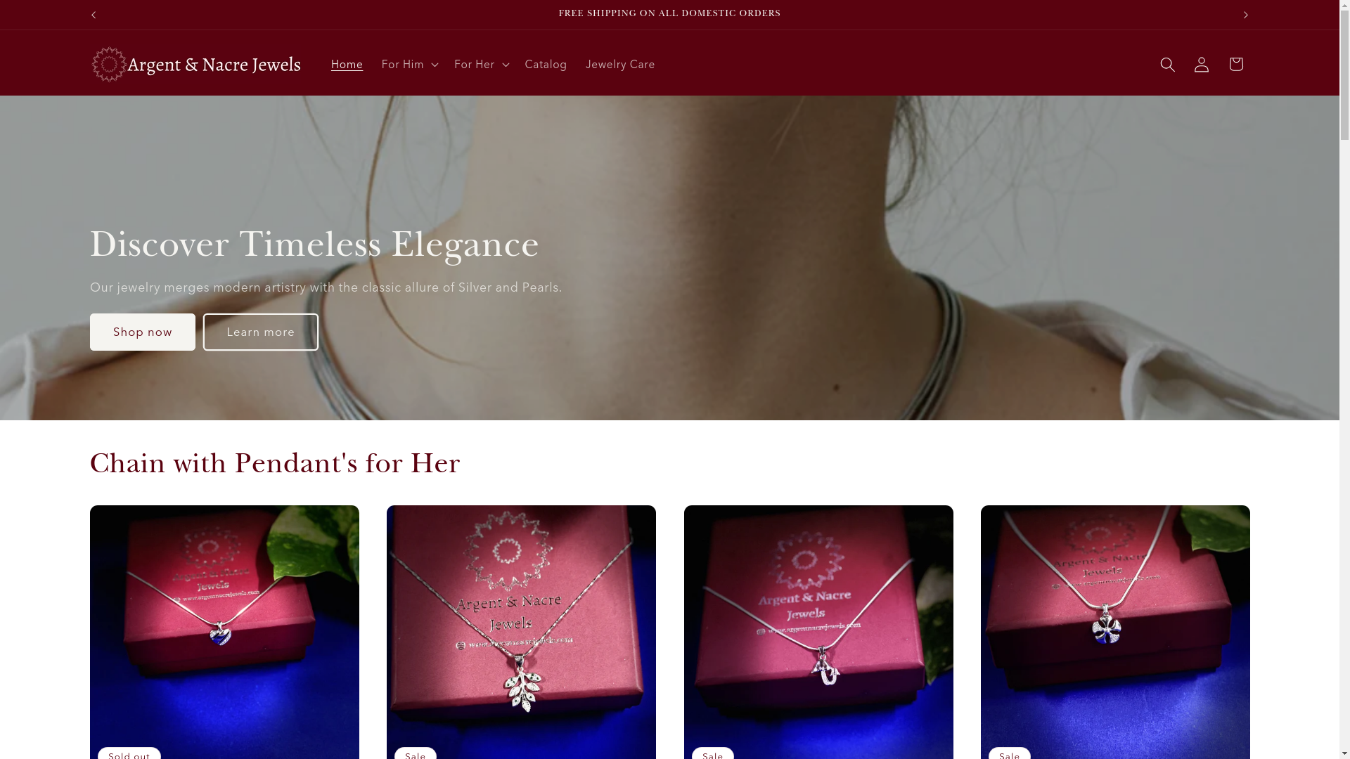 website screenshot of https://thehouseofvesperaljewels.com/