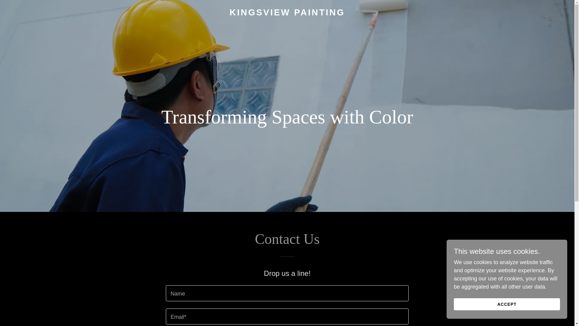 website screenshot of https://kingsviewpainting.com/