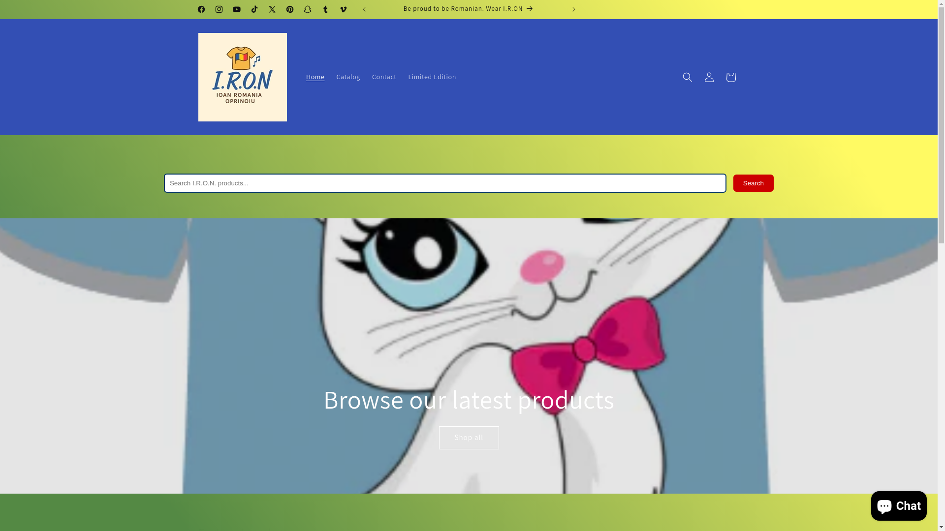 website screenshot of https://ironbyioan.com/