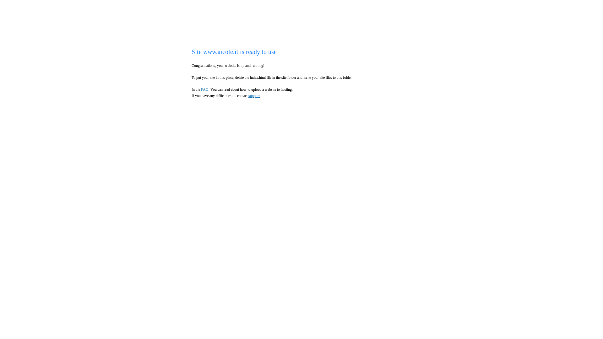 website screenshot of https://aicole.it/