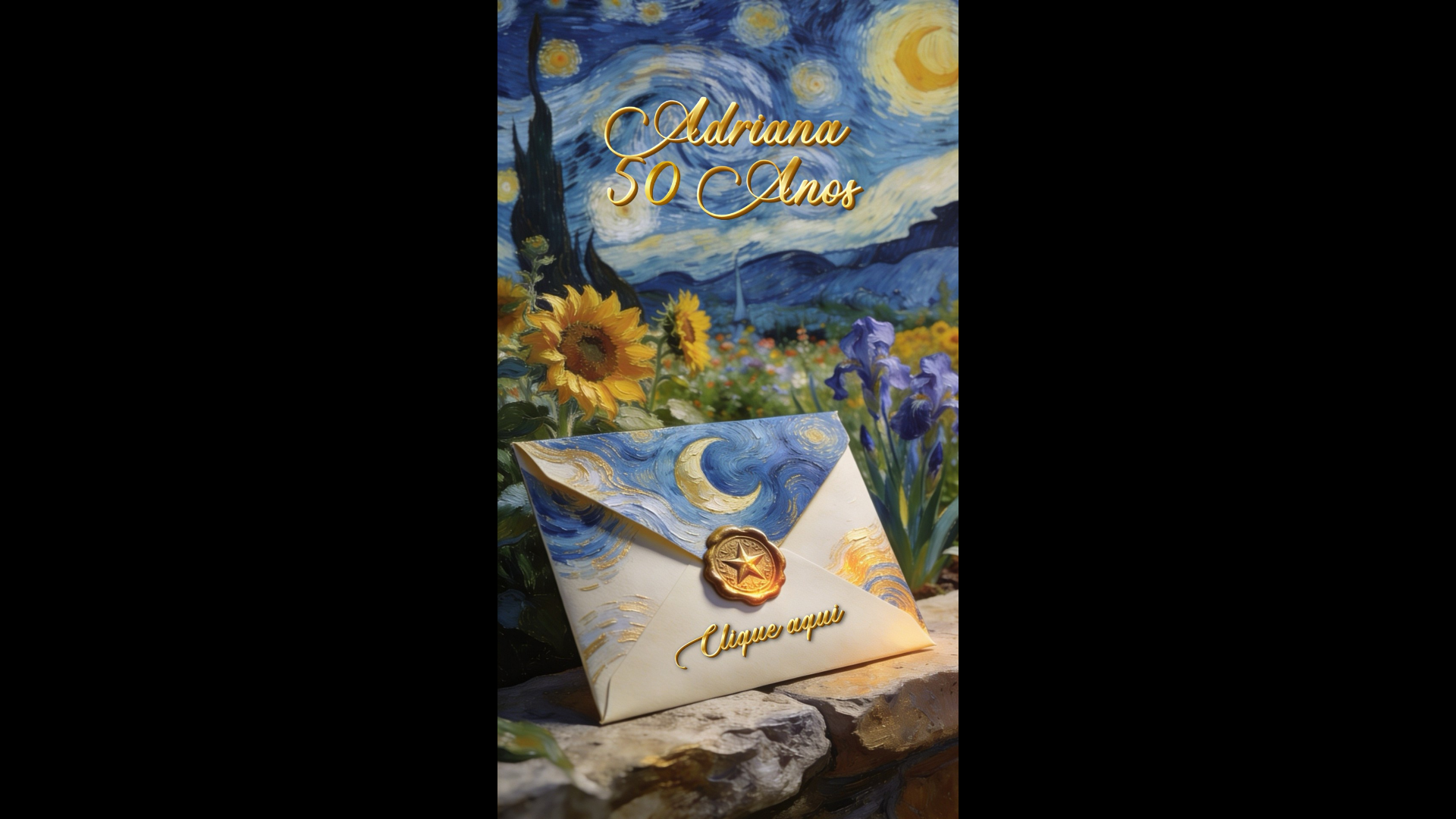 website screenshot of https://conviteadriana50anos.pages.dev/