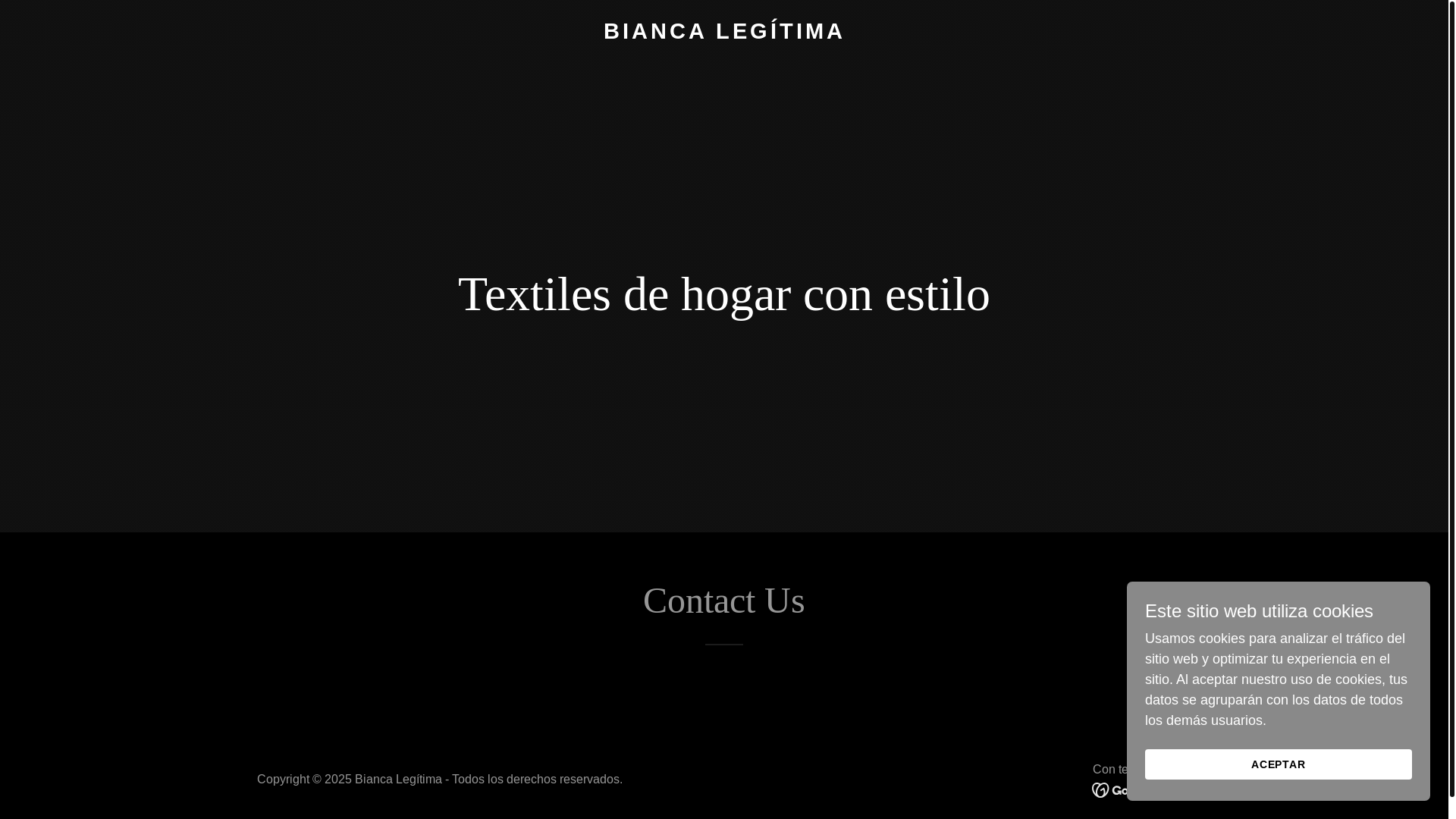 website screenshot of https://biancalegitima.com/