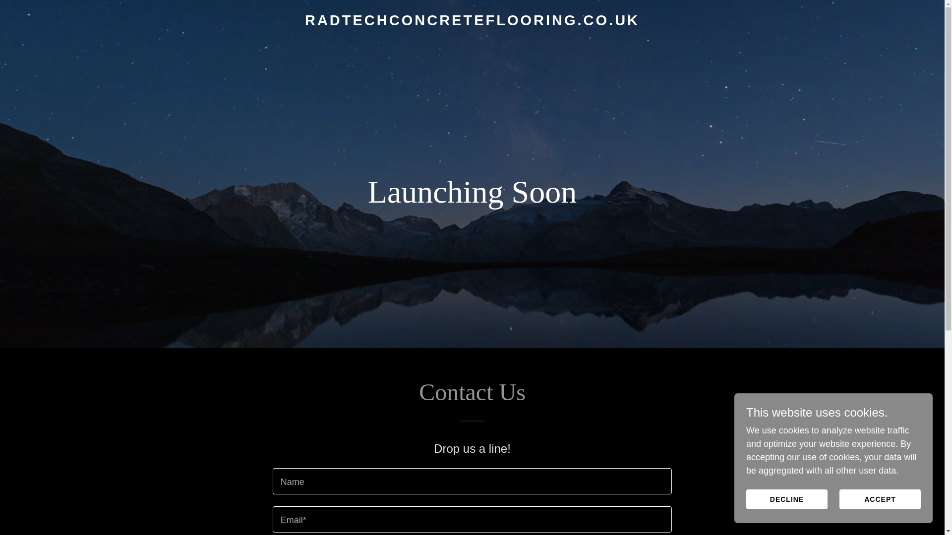 website screenshot of https://radtechconcreteflooring.co.uk/