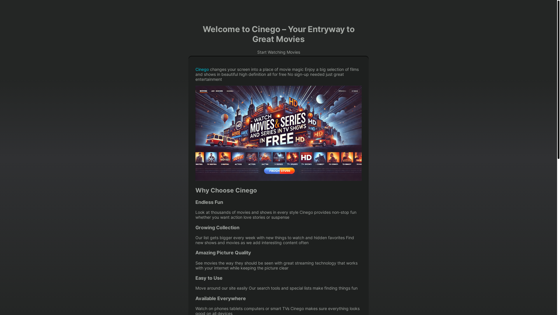 website screenshot of https://cinego-e2dg.pages.dev/